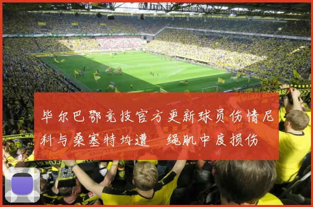 毕尔巴鄂竞技官方更新球员伤情尼科与桑塞特均遭腘绳肌中度损伤